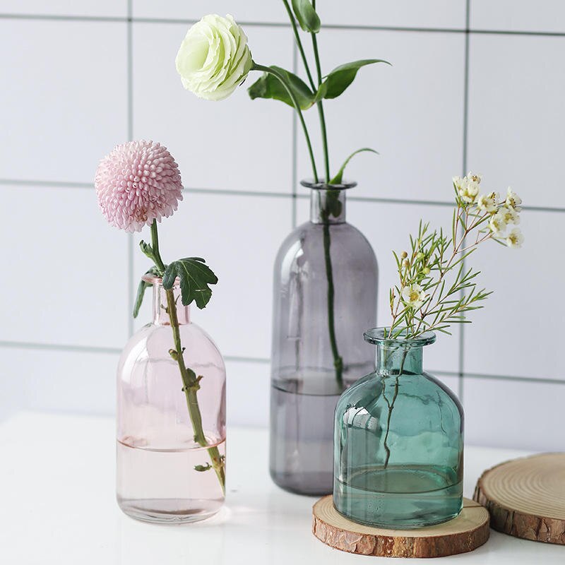 Transparent Glass Decorative Vase Transparent Glass Decorative Vase