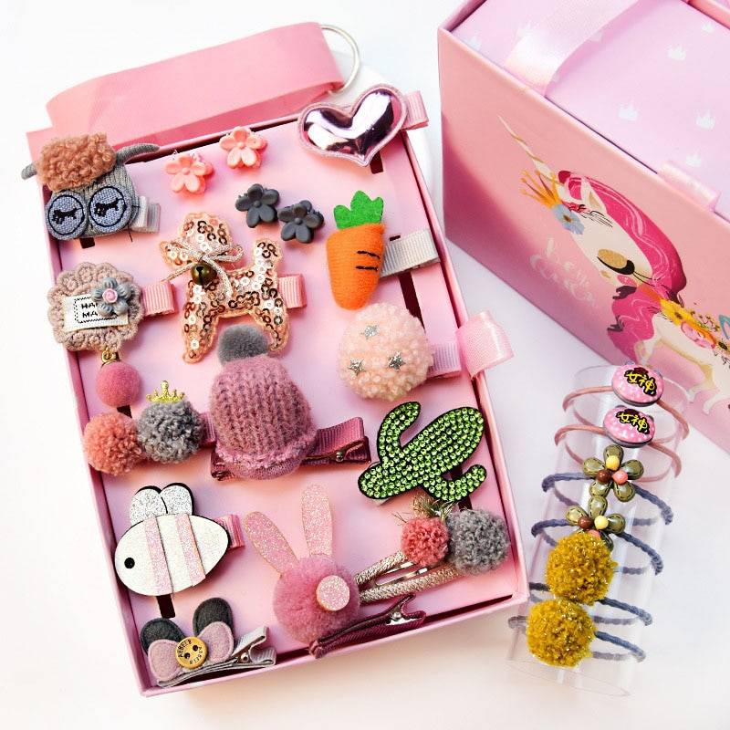 Baby's Cartoon Hair Clips Set Baby's Cartoon Hair Clips Set