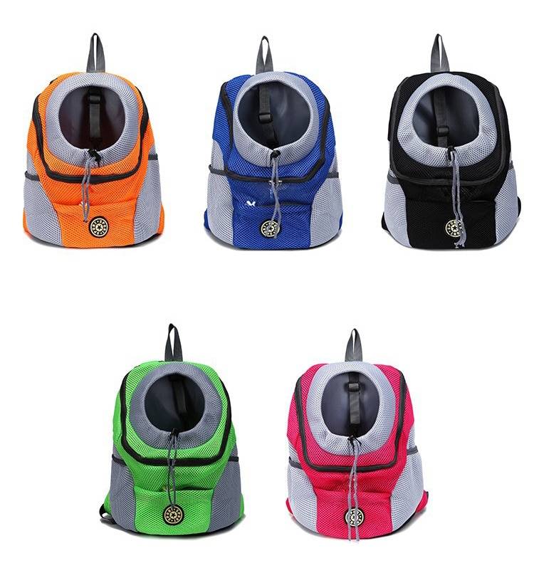 Mochila compacta para transportar perros con orificio para la cabeza Mochila compacta para transportar perros con orificio para la cabeza