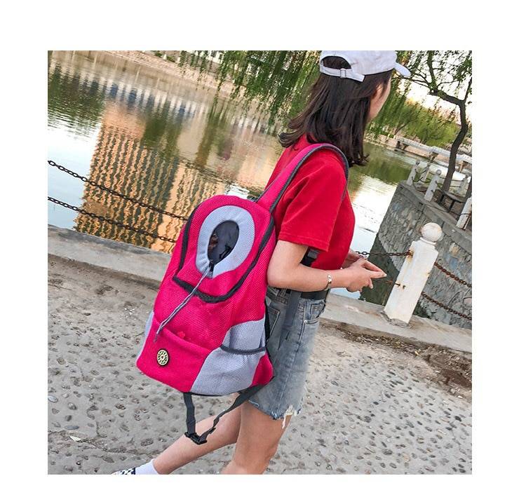 Mochila compacta para transportar perros con orificio para la cabeza Mochila compacta para transportar perros con orificio para la cabeza