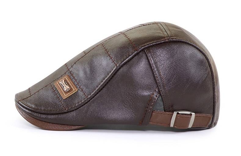 Men's Eco-Leather Newsboy Cap Men's Eco-Leather Newsboy Cap