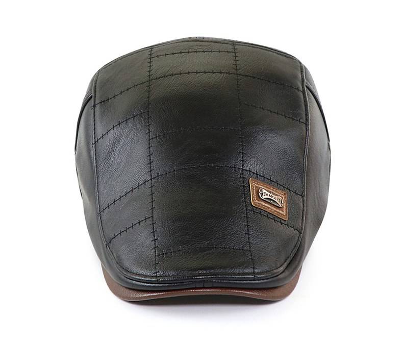 Men's Eco-Leather Newsboy Cap Men's Eco-Leather Newsboy Cap