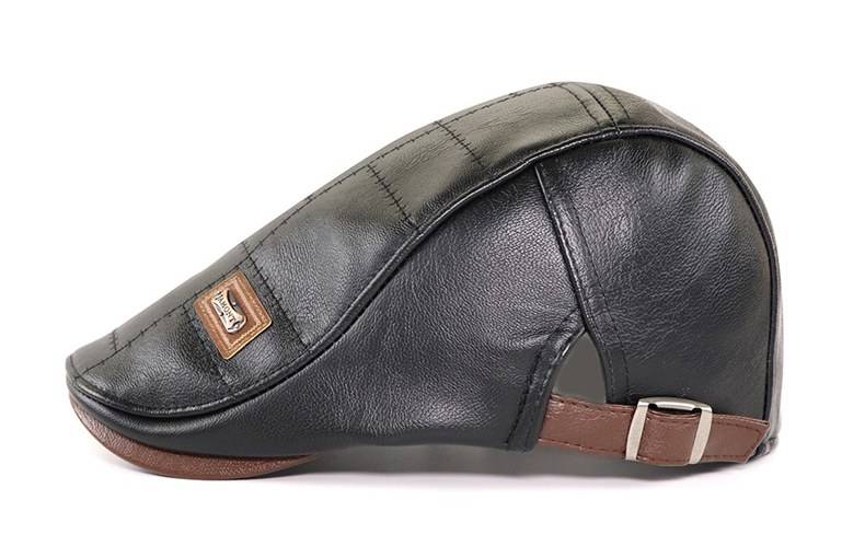 Men's Eco-Leather Newsboy Cap Men's Eco-Leather Newsboy Cap