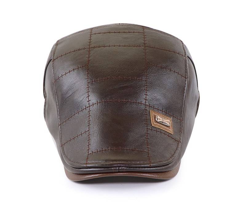 Men's Eco-Leather Newsboy Cap Men's Eco-Leather Newsboy Cap