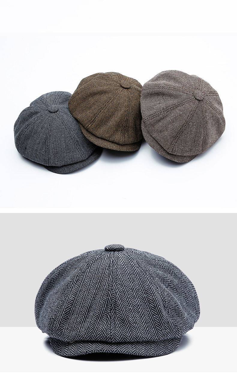 Men's Fashion Autumn Tweed Cap