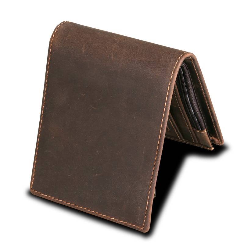 Men’s Vintage Compact Genuine Leather Wallet