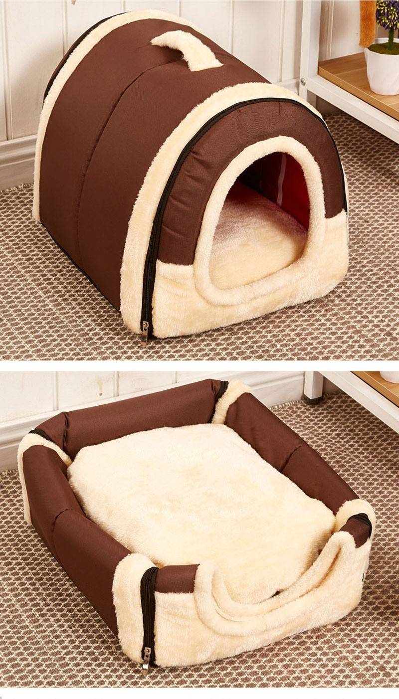 Pet's Collapsible Design Printed Warm Bed Pet's Collapsible Design Printed Warm Bed