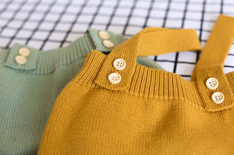 Solid Color Baby's Romper