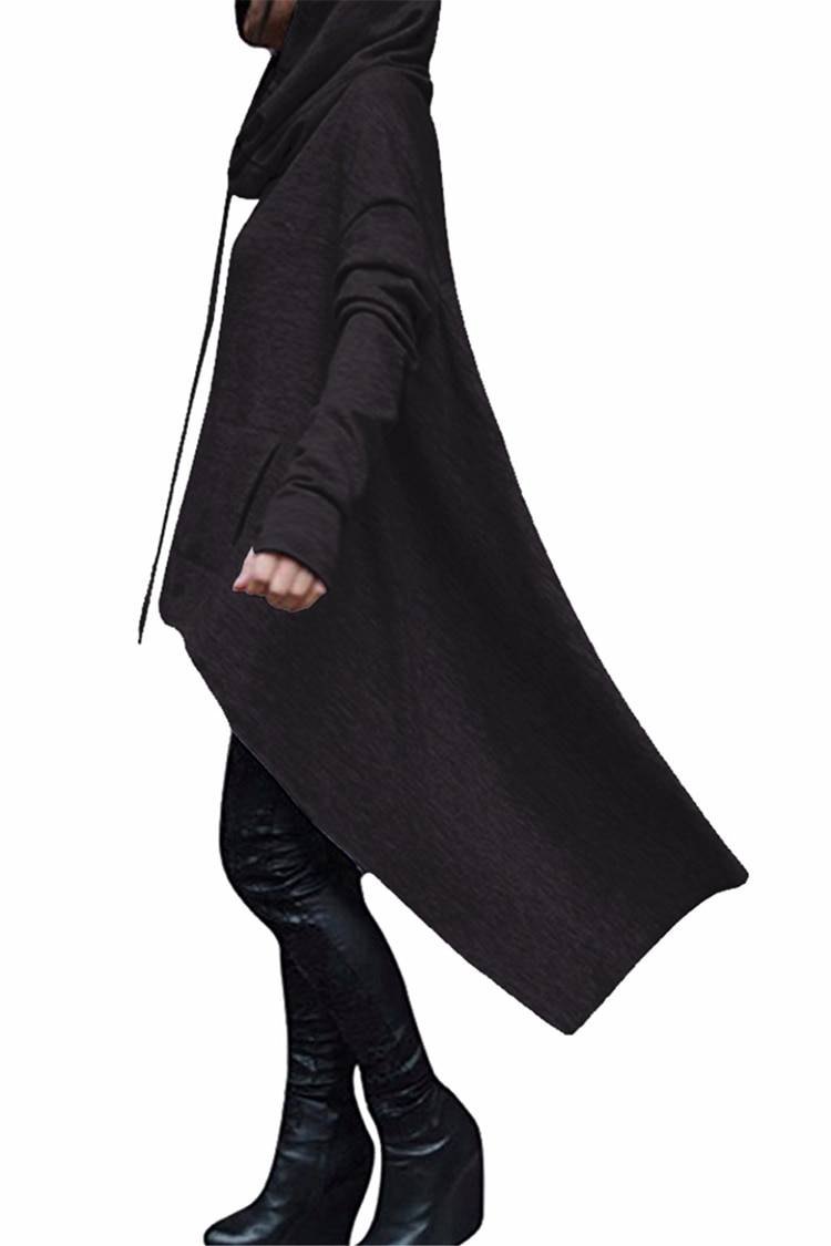 Women's Irregular Faith Printed Hoodie