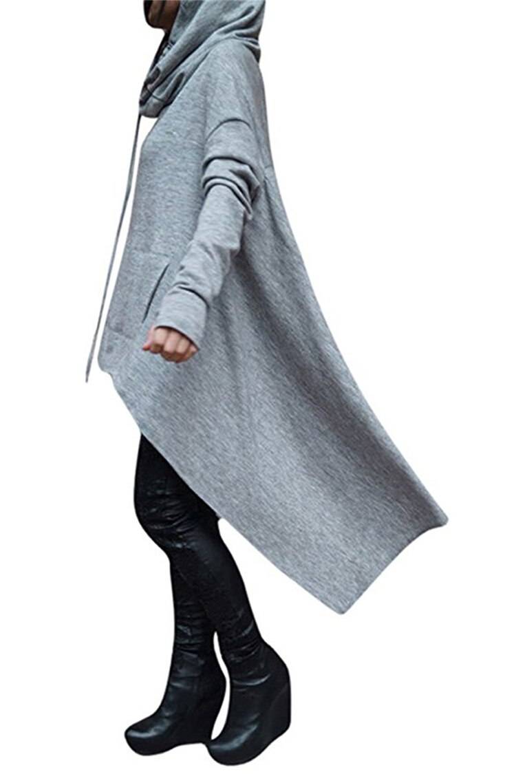 Women's Irregular Faith Printed Hoodie