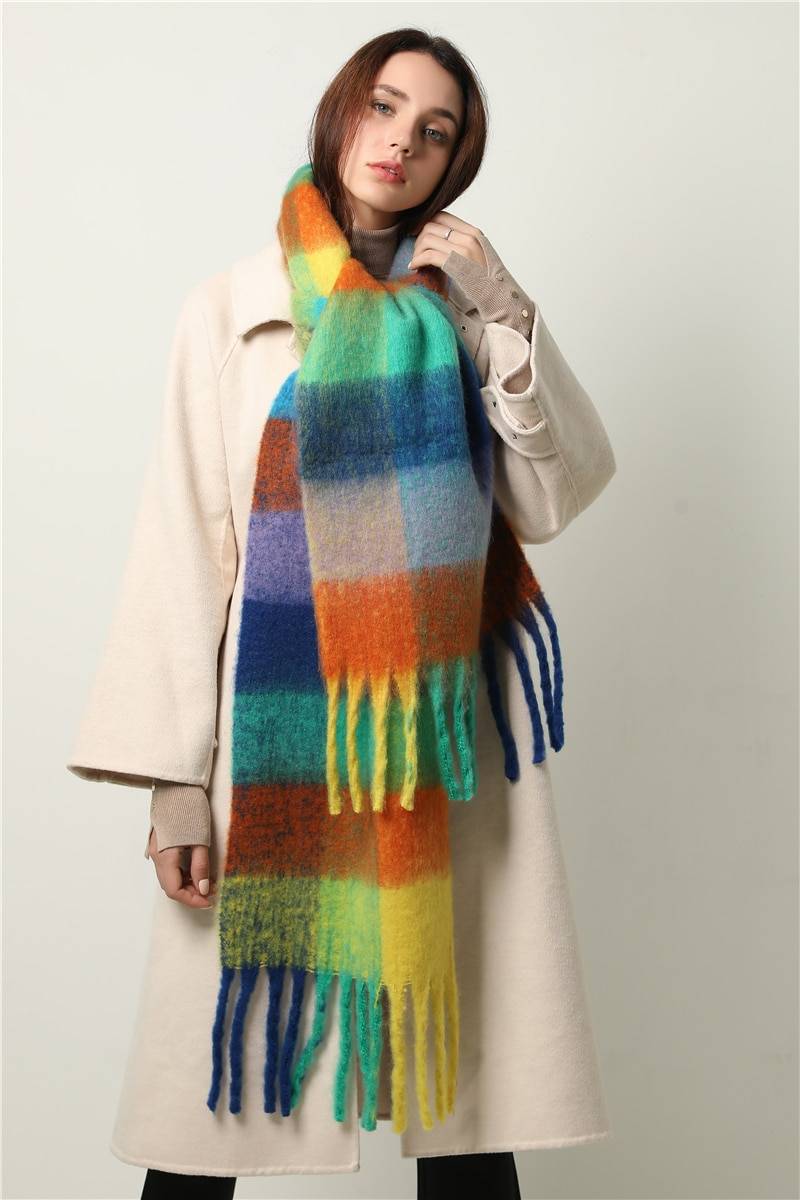 Women's Plaid Winter Scarf Women's Plaid Winter Scarf