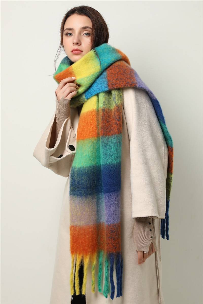 Women's Plaid Winter Scarf Women's Plaid Winter Scarf